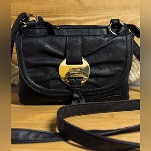 Relic Black Leather Crossbody Fossil Family